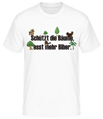 Esst Mehr Biber · Männer Basic T-Shirt