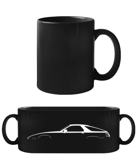 Preview: 'Porsche 928' Silhouette - Black Mug - Black - Front