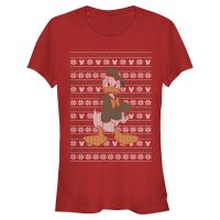Disney Classics - Mickey Mouse - Donald Duck Donald Sweater - Christmas - Women's T-Shirt - Red - Front