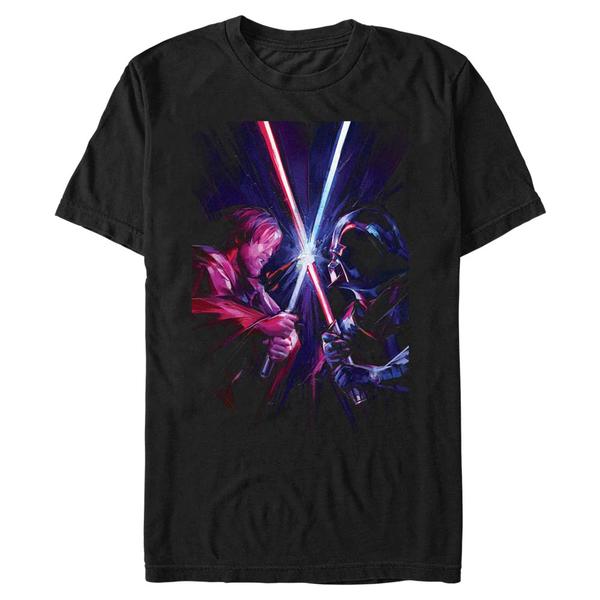 Aperçu: Star Wars - Obi-Wan Kenobi - Obi-Wan Kenobi & Darth Vader Kenobi Vader - Homme T-shirt - Noir - Devant