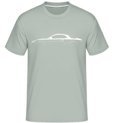 'Alpine A110' Silhouette - Shirtinator Men's T-Shirt - Mint Green - Front