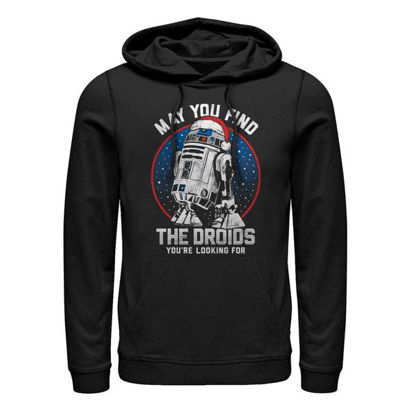Aperçu: Star Wars - R2-D2 Droid Wishes - Christmas - Unisex Sweat à capuche - Noir - Devant