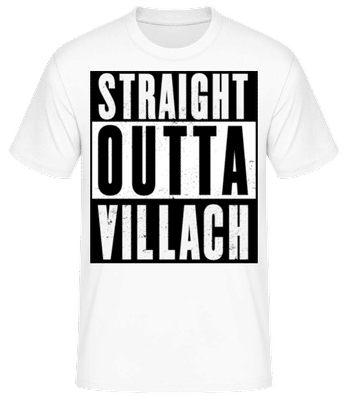Straight Outta Villach White - Männer Basic T-Shirt - Weiß - Vorne