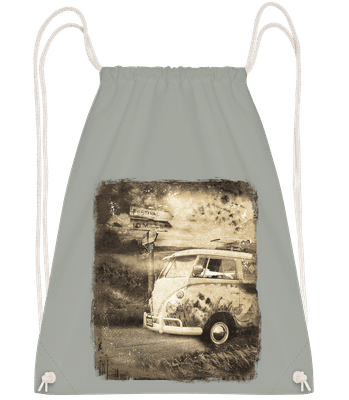 Festival Bus - Drawstring batoh so šnúrkami - Antracit - Predné