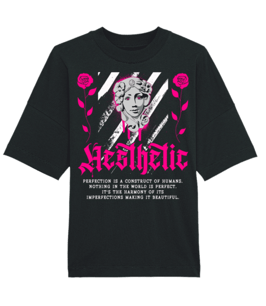 Preview: Aesthetic - Unisex Organic Oversize T-Shirt Stanley Stella - Black - Front