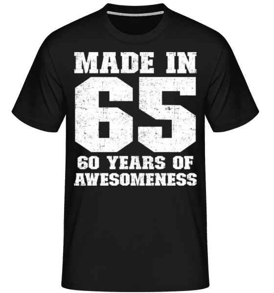 Aperçu: 60 Years Of Awesomeness -  T-Shirt Shirtinator homme - Noir - Devant