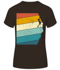 Grimpeur Rétro Homme - T-shirt standard Femme - Marron - Devant