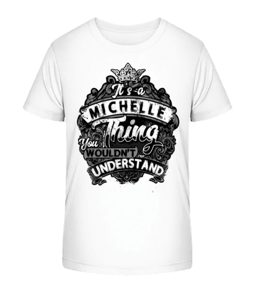 Aperçu: It's A Michelle Thing - T-shirt bio Enfant Stanley Stella 2.0 - Blanc - Devant