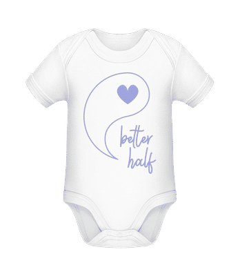Better Half Yang - Organic Baby Body - White - Front