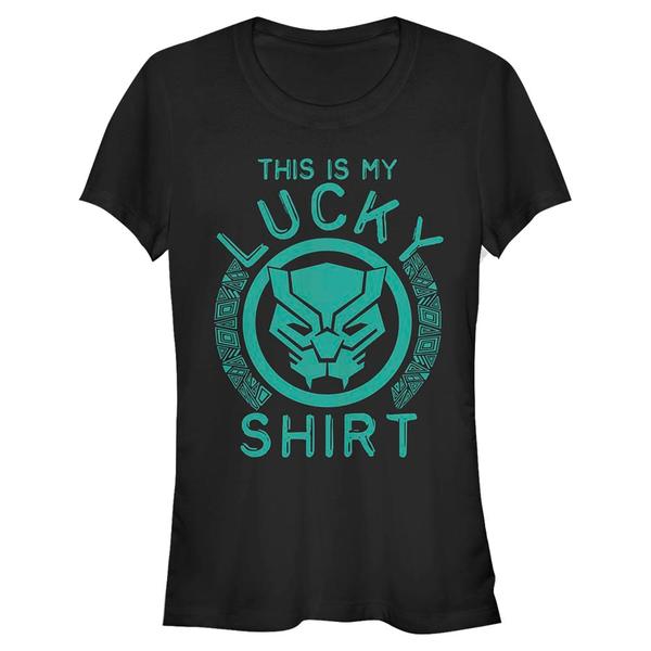 Aperçu: Marvel - Black Panther Lucky Panther - Femme T-shirt - Noir - Devant