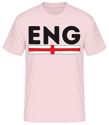 Football Angleterre - T-shirt standard Homme - Rose - Devant