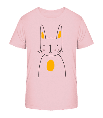 Cute Rabbit - Camiseta orgánica para niños Stanley Stella 2.0 - Rosa - delante