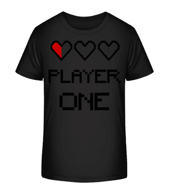 Player One - Camiseta orgánica para niños Stanley Stella 2.0 - Negro - delante