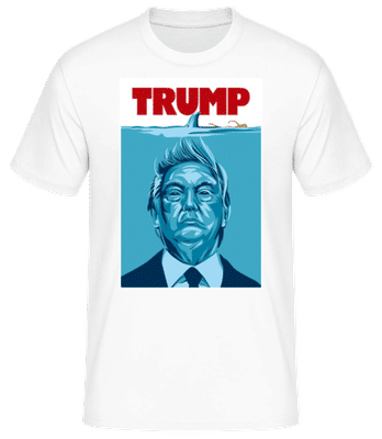 Trump - Pánske basic tričko - Biela - Predné