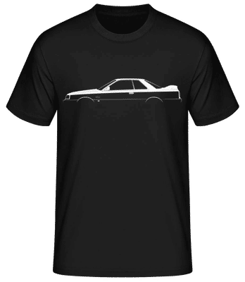 'Nissan Skyline GTS-R (R31)' Silhouette - Men's Basic T-Shirt - Black - Front