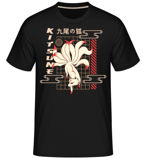 Aperçu: Kitsune -  T-Shirt Shirtinator homme - Noir - Devant