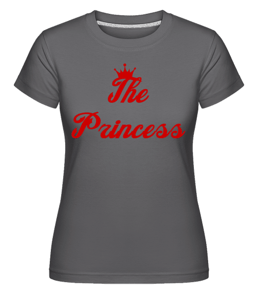 Aperçu: The Princess -  T-shirt Shirtinator femme - Anthracite - Devant