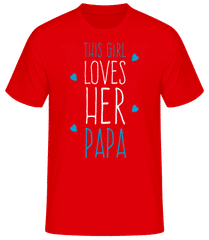 This Girl Loves Her Papa · Camiseta básica para hombre