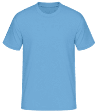 Männer Basic T-Shirt - Hellblau - Vorne