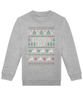 Kleiner Elf - Kinder Standard Pullover - Grau meliert - Vorne