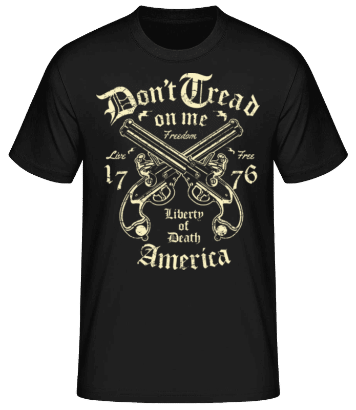 Náhled: Liberty Of Death - Pánské basic tričko - Černá - Napřed