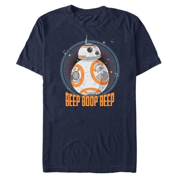 Aperçu: Star Wars - BB-8 BB8 Beep - Homme T-shirt - Bleu marine - Devant