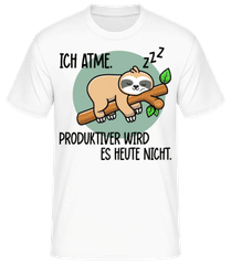 Ich Atme Produktiver Wird Es Nicht · Männer Basic T-Shirt