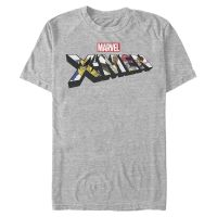 Marvel - X-Men - Logo Xmen Character - Männer T-Shirt - Grau meliert - Vorne