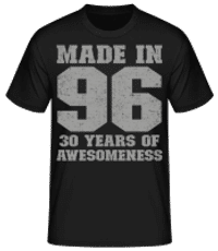 30 Years Of Awesomeness - Pánske basic tričko - Čierna - Predné