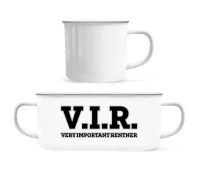 Very Important Rentner - Emaille-Tasse - Weiß - Vorne