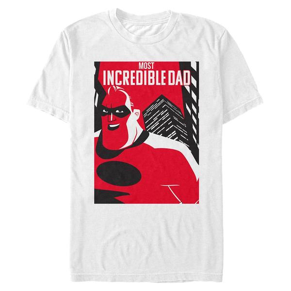 Preview: Disney - Incredibles - Mr. Incredible Dad Poster - Father's Day - Men's T-Shirt - White - Front