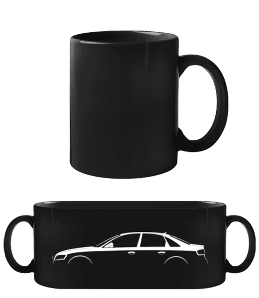 Aperçu: 'Audi A4 (B8)' Silhouette - Tasse Noire - Noir - Devant
