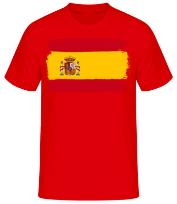 Country Flag Spain - Camiseta básica para hombre - Rojo - delante