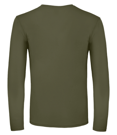 Men's B&C Longsleeve - Khaki - Back