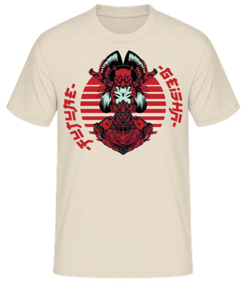 Future Geisha - Pánske basic tričko - Krémová - Predné