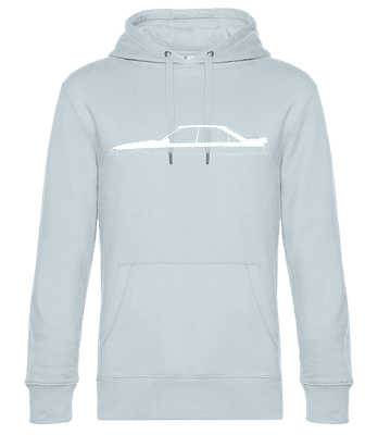'Opel Omega 3000 A' Silhouette - Sweat à capuche standard homme - Bleu clair - Devant