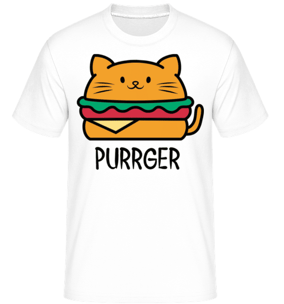 Aperçu: Purrger -  T-Shirt Shirtinator homme - Blanc - Devant