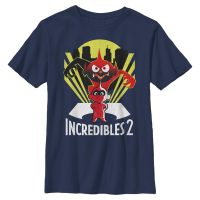 Pixar - Rodinka úžasných - Jack-Jack Jack Jack Demon - Dětské Tričko - Namořnická modrá - Napřed