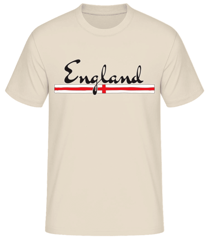 Preview: Football England Letters - Men's Basic T-Shirt - Cream - Front