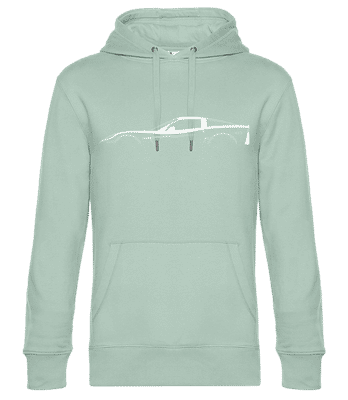 'Chevrolet Corvette C6 Z06' Silhouette - Men’s Standard Hoodie - Mint Green - Front