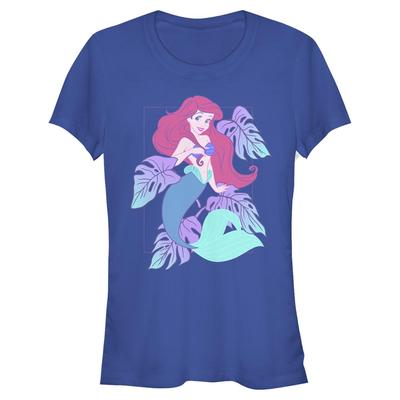 Disney - The Little Mermaid - Malá mořská víla Pastel Gold - Mujeres Camiseta - Azul real - delante