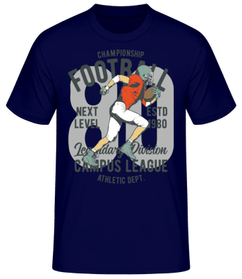 Champion Football - Männer Basic T-Shirt - Marine - Vorne