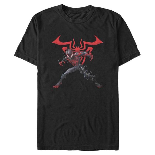 Aperçu: Marvel - Spider-Man Miles W Symbol - Homme T-shirt - Noir - Devant