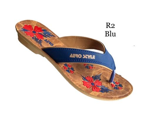 Buy AeroStyle 258, Blue, P.U Slipper in 