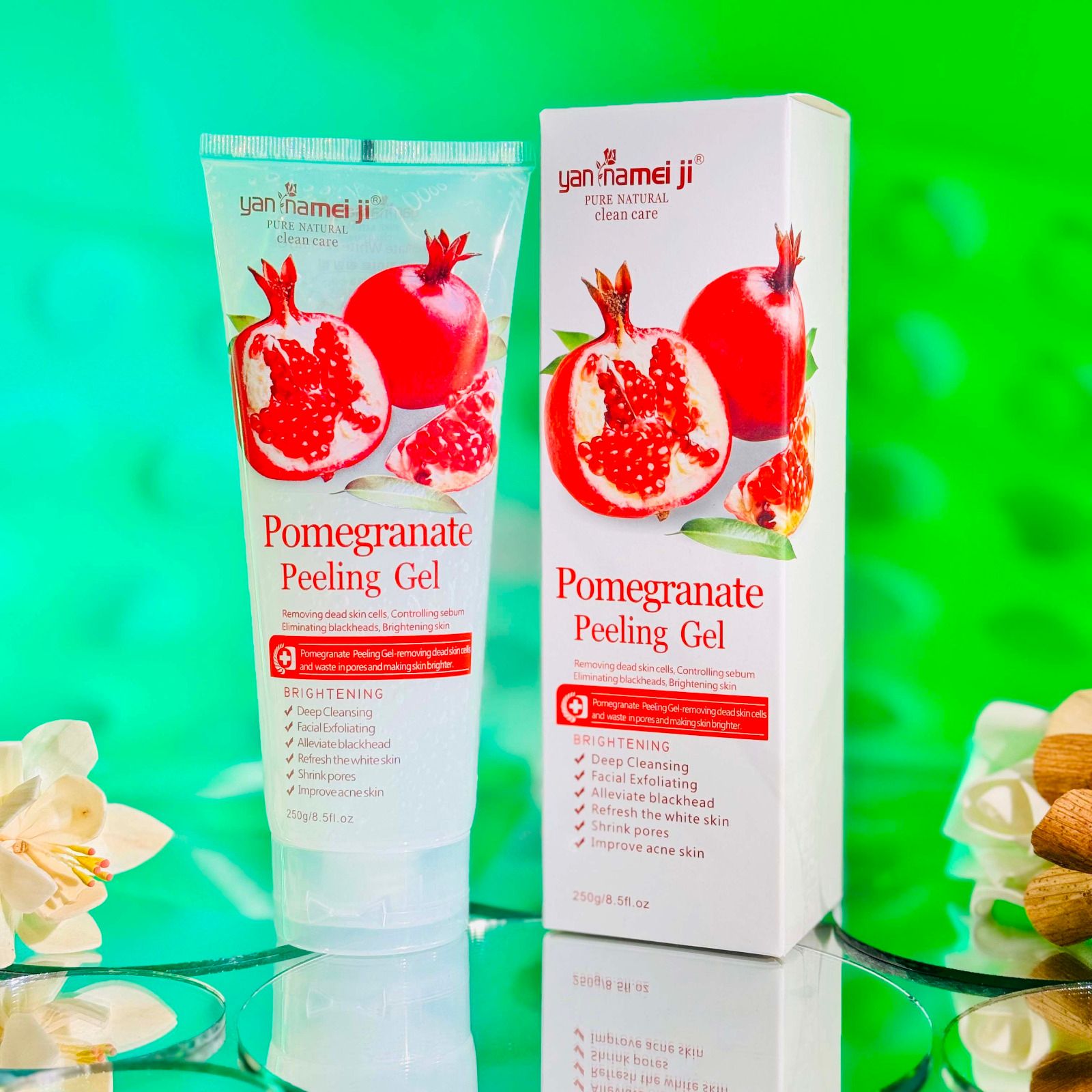 Pomegranate Gel Peeling Gel Skin Care Deep Cleansing Gel