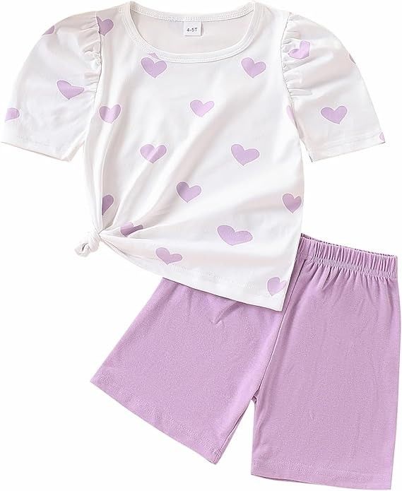 Comfortable Toddler Girl Summer Outfits - Breathable Cotton 2 Piece Set