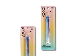 8 Color Retractable Ballpoint Pen, 2 Pack