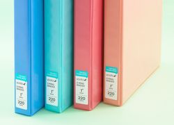 1 Inch Binder, 4 Pack - Multicolor