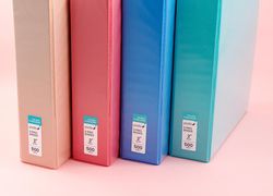 2 Inch Binder - 4 Pack, Multicolor