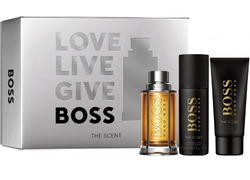 Boss The Scent Men Set 3.3oz EDT & 3.6oz Deo & 3.4oz SG